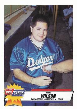 1993 Fleer ProCards #NNO Matt Wilson Front