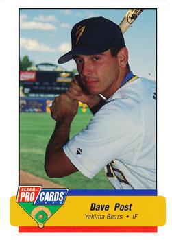 1994 Fleer ProCards #3858 Dave Post Front