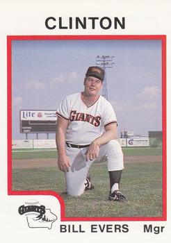 1987 ProCards #997 Bill Evers Front