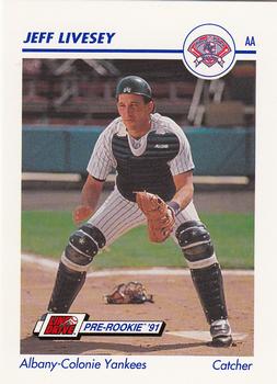 1991 Line Drive AA #10 Jeff Livesey Front