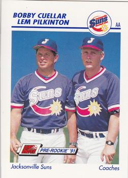 1991 Line Drive AA #350 Bobby Cuellar / Lem Pilkinton Front