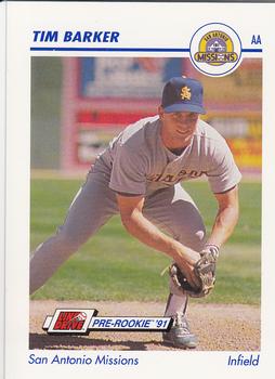 1991 Line Drive AA #529 Tim Barker Front