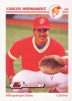 1991 Line Drive AAA #10 Carlos Hernandez Front