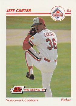 1991 Line Drive AAA #630 Jeff Carter Front