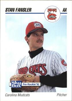 1992 SkyBox AA #63 Stan Fansler Front