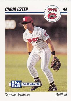 1992 SkyBox Team Sets AA #133 Chris Estep Front