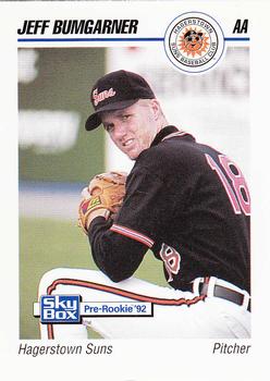 1992 SkyBox Team Sets AA #254 Jeff Bumgarner Front