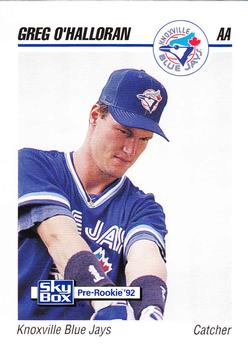 1992 SkyBox Team Sets AA #389 Greg O'Halloran Front