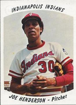 1977 Indianapolis Indians #3 Joe Henderson Front