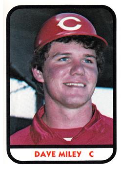 1981 TCMA Cedar Rapids Reds #9 Dave Miley Front