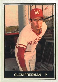 1982 TCMA Waterbury Reds #6 Clem Freeman Front