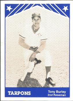 1983 TCMA Tampa Tarpons #1 Tony Burley Front