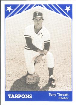 1983 TCMA Tampa Tarpons #24 Tony Threatt Front