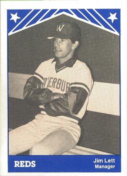 1983 TCMA Waterbury Reds #19 Jim Lett Front