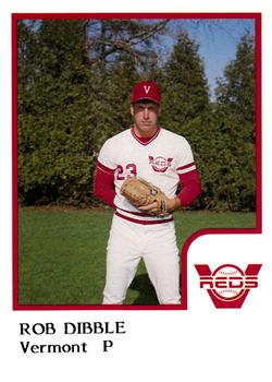 1986 ProCards Vermont Reds #NNO Rob Dibble Front