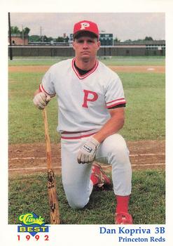 1992 Classic Best Princeton Reds #25 Dan Kopriva Front