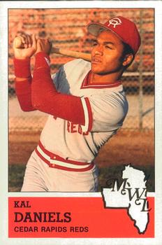 1983 Fritsch Cedar Rapids Reds #17 Kal Daniels Front