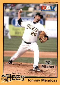 2010 DAV Minor / Independent / Summer Leagues #363 Tommy Mendoza Front