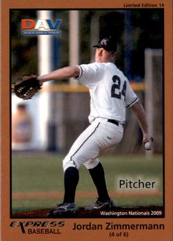 2010 DAV Minor / Independent / Summer Leagues #14 Jordan Zimmermann Front