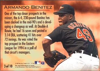 1995 Ultra - Golden Prospects #3 Armando Benitez Back