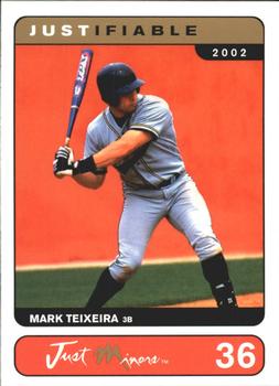 2002-03 Justifiable #36 Mark Teixeira Front