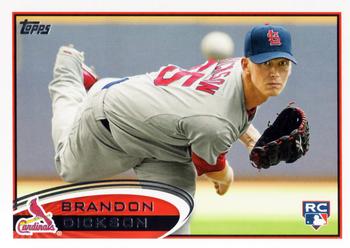 2012 Topps #559 Brandon Dickson Front