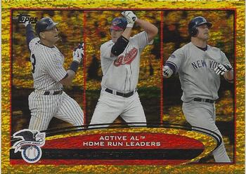 2012 Topps - Gold Sparkle #91 Alex Rodriguez / Jim Thome / Jason Giambi Front