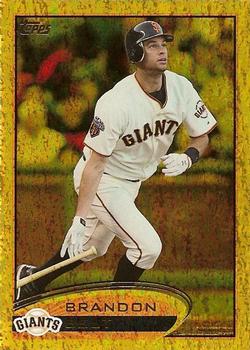 2012 Topps - Gold Sparkle #141 Brandon Belt Front