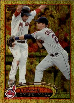 2012 Topps - Gold Sparkle #603 Lonnie Chisenhall Front