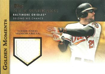 2012 Topps - Golden Moments Relics #GMR-NM Nick Markakis Front