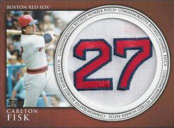 2012 Topps - Retired Number Patches #RN-CF Carlton Fisk Front