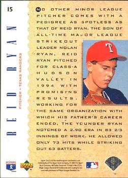 1995 Upper Deck #15 Reid Ryan Back