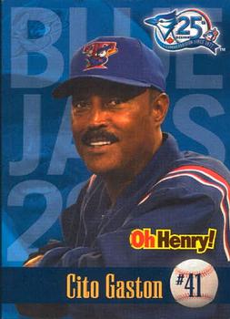 2001 Oh Henry! Toronto Blue Jays SGA #NNO Cito Gaston Front