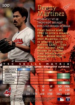 1996 Stadium Club - Members Only #100 Dennis Martinez Back