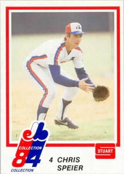 1984 Stuart Montreal Expos #27 Chris Speier Front