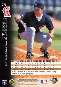 1995 Upper Deck - Electric Diamond #272 J.T. Snow Back