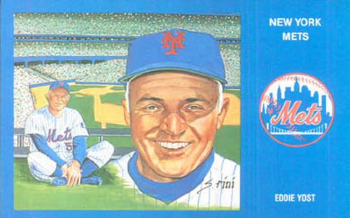1989 Historic Limited Editions 1969 New York Mets Postcards #31 Eddie Yost Front