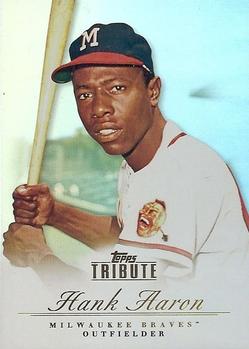 2012 Topps Tribute #1 Hank Aaron Front