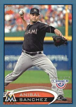 2012 Topps Opening Day - Blue #32 Anibal Sanchez Front