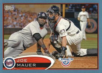 2012 Topps Opening Day - Blue #80 Joe Mauer Front