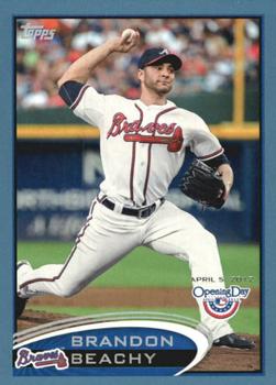 2012 Topps Opening Day - Blue #81 Brandon Beachy Front
