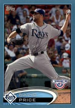 2012 Topps Opening Day - Blue #97 David Price Front