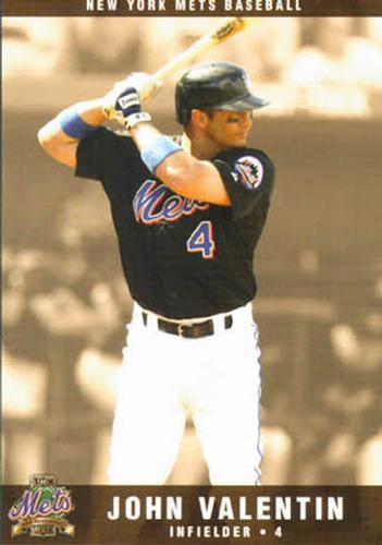 2002 New York Mets Marc S. Levine Photocards #29 John Valentin Front