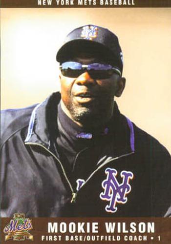 2002 New York Mets Marc S. Levine Photocards #33 Mookie Wilson Front