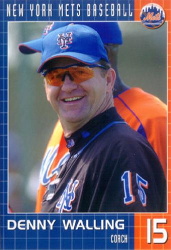 2004 New York Mets Marc S. Levine Photocards #NNO Denny Walling Front