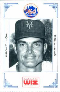 1991 The Wiz New York Mets #181 Joe Hicks Front