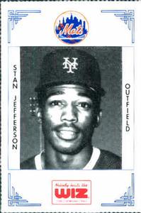 1991 The Wiz New York Mets #200 Stan Jefferson Front