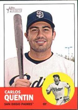 2012 Topps Heritage #254 Carlos Quentin Front