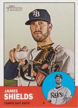 2012 Topps Heritage #495 James Shields Front