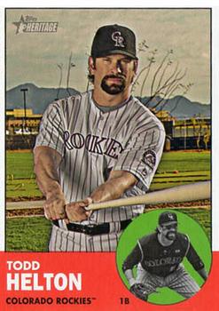 2012 Topps Heritage #484 Todd Helton Front